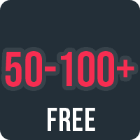 50 - 100 gratis