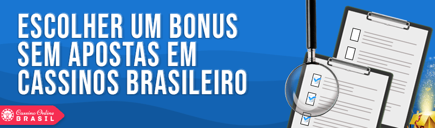 escolher um bonus sem apostas