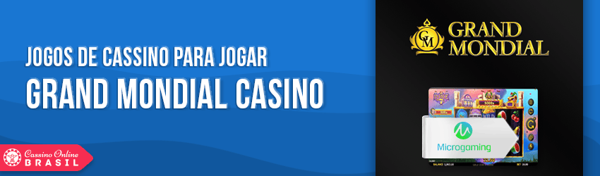 grand mondial casino jogos e softwares