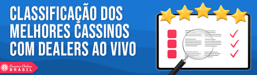 classificação dos melhores cassinos com dealers ao vivo