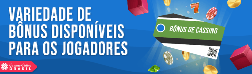 tipos de bônus disponíveis