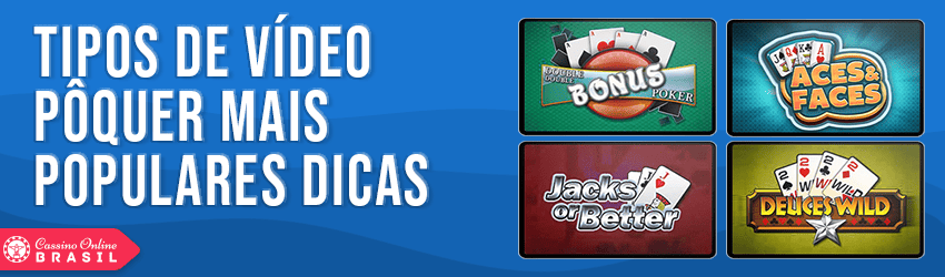 melhores jogos e dicas de vídeo pôquer