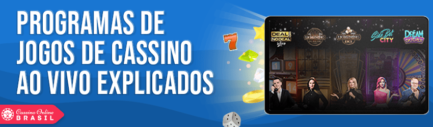 shows de jogos de cassino ao vivo